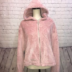 Lauren Conrad  Blush Teddy  Jacket w/ hood